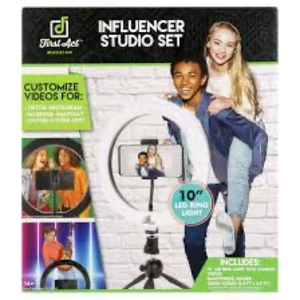 NIB First Act Discovery Influencer‎ Desktop Ring Light Kit Accessory Set